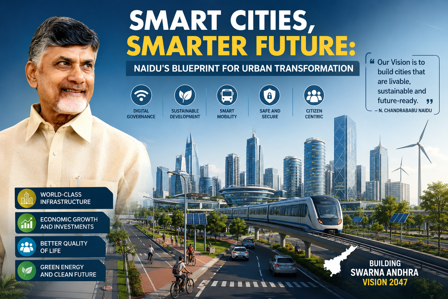 Smart Cities, Smarter Future: Naidu’s Blueprint for Urban Transformation