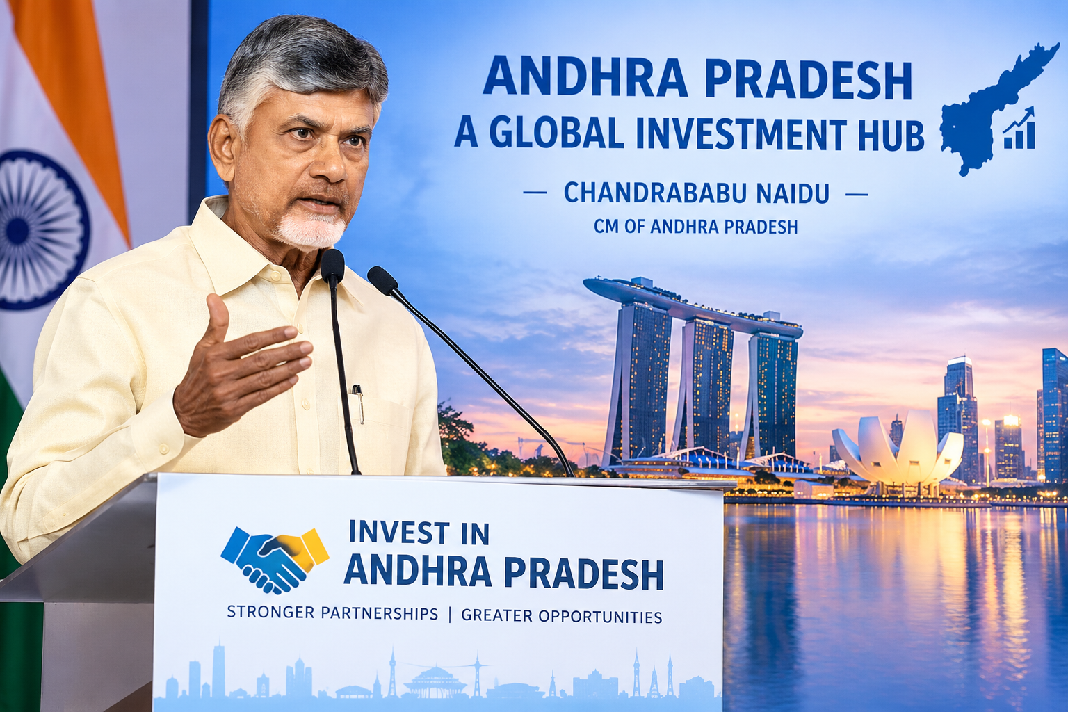 A.P. CM Chandrababu Naidu Highlights Andhra Pradesh as a Global Investment Hub in Singapore